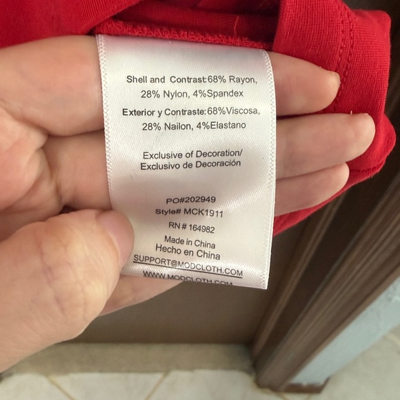 ModCloth Rebel in Retro Tie Neck Dress-XL - Picture 6 of 8